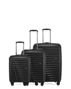 Airbox AZ18 3-set Resväskor 75/65/55cm L/M/S - Black