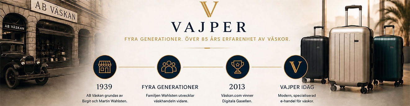 Tre generationers erfarenhet av väskor sedan 1939 – läs historien bakom Vajper