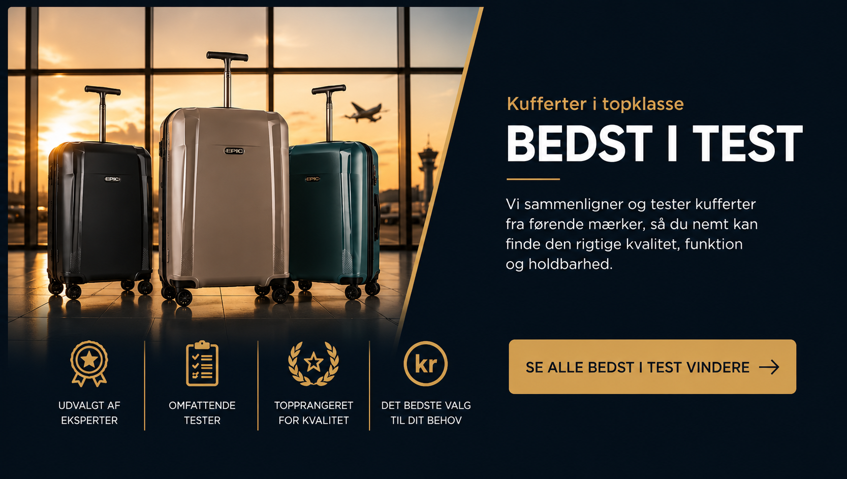 Bedst i test – vores anbefalede kufferter
