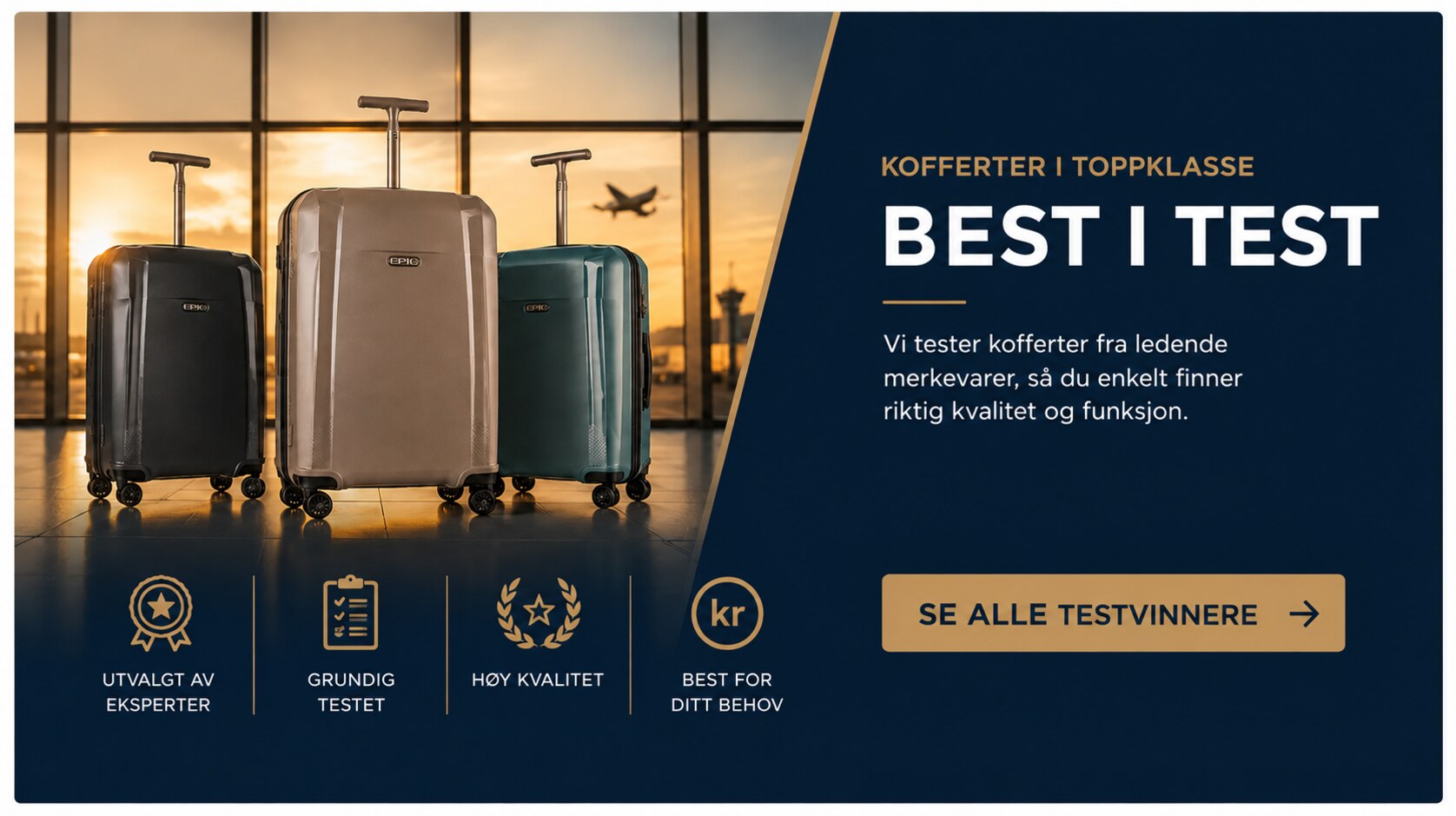 Kofferter best i test – se alle testvinnere hos Vajper