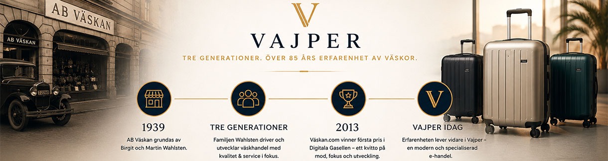 Tre generationers erfarenhet av väskor sedan 1939 – läs historien bakom Vajper